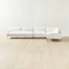 Scalino 4-Piece L-Shaped White Performance Velvet Sectional Sofa With Right Arm Chair 1 Scalino 4-Piece L-Shaped White Performance Velvet Sectional Sofa With Right Arm Chair -marin sHOP Scalino4PWtStRAChrLALvstSHF22