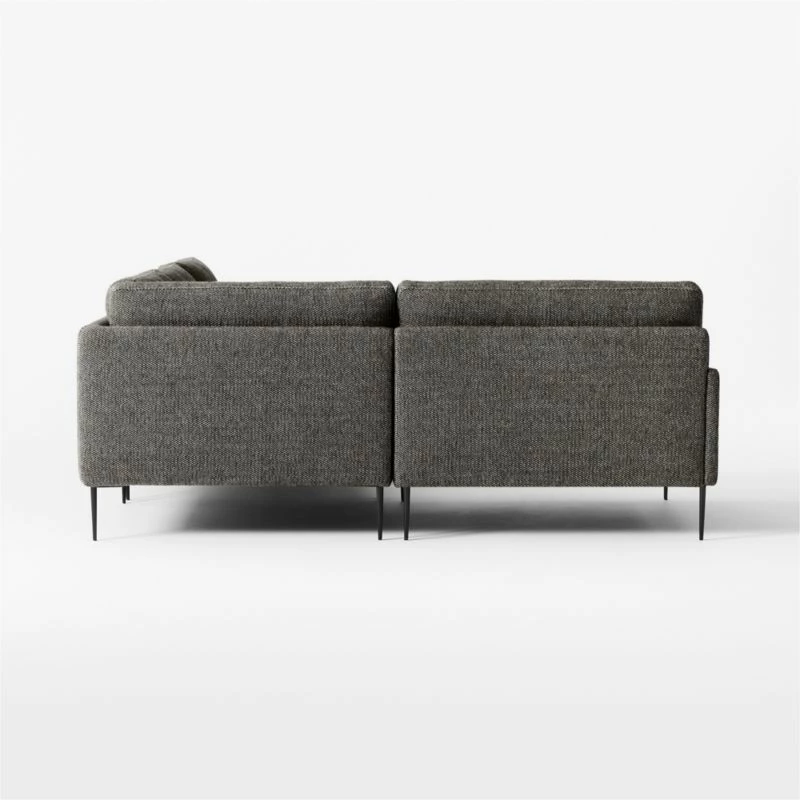 Scalino 3-piece L-Shaped Grey Sectional Sofa With Left Arm Chair 6 Scalino 3-piece L-Shaped Grey Sectional Sofa With Left Arm Chair - Image 4