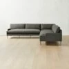 Scalino 3-piece L-Shaped Grey Sectional Sofa With Double Loveseat -marin sHOP ScalinoGryLvNCrnr3PcSectSHF22