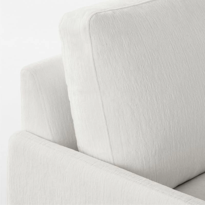 Scalino 2-Piece L-Shaped White Performance Velvet Sectional Sofa With Left Arm Chaise 8 Scalino 2-Piece L-Shaped White Performance Velvet Sectional Sofa With Left Arm Chaise - Image 6