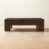 Scatola Brown Faux Horn Coffee Table -marin sHOP ScatolaBrnFxHrnCffTableSHS22