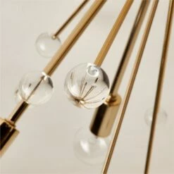 Scoppiare Polished Champagne Flush Mount Light -marin sHOP ScoppiareChmpgnFlshMntAVSHF22