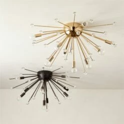 Scoppiare Polished Champagne Flush Mount Light -marin sHOP ScoppiareFlushMountsGrpFHF22