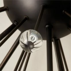 Scoppiare Black Flush Mount Light -marin sHOP ScoppiareMttBlkFlshMntAVSHF22