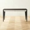 Scuro 2-Drawer Black Oak Wood Desk -marin sHOP ScuroDeskSHS22