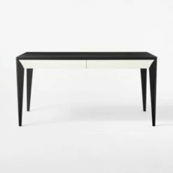 Scuro 2-Drawer Black Oak Wood Desk -marin sHOP ScuroDeskSOSSS22