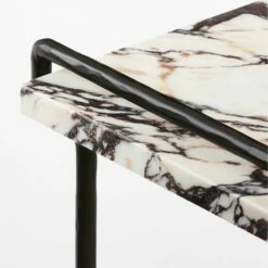 Sefro Marble And Metal Side Table -marin sHOP SefroBrnMrblNMtlSdTableAVSSF22
