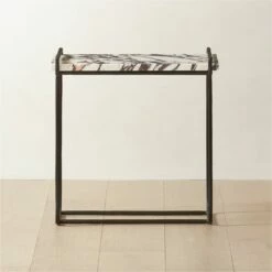 Sefro Marble And Metal Side Table