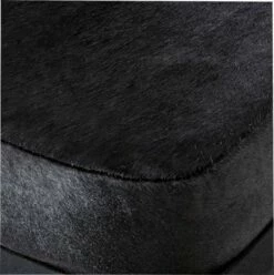 Serpette Black Cowhide Stool -marin sHOP SerpetteBlkCowhideStoolAV2S19