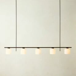 Silo 5-Bulb Matte Black Pendant Light -marin sHOP Silo5BulbMttBlkPendantROS23