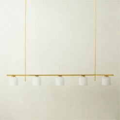 Silo 5-Bulb Polished Brass Pendant Light