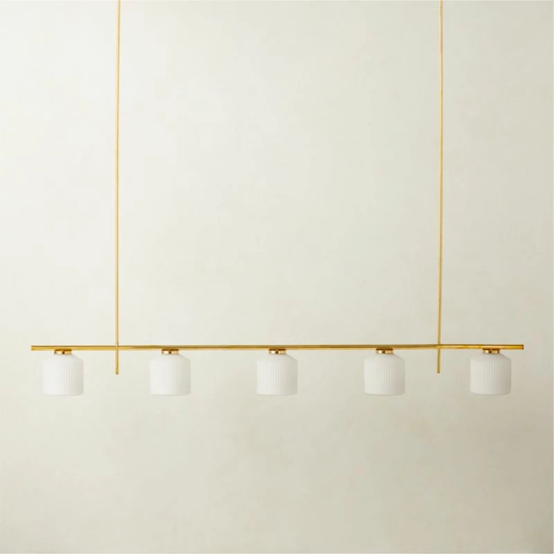 Silo 5-Bulb Polished Brass Pendant Light 3 Silo 5-Bulb Polished Brass Pendant Light