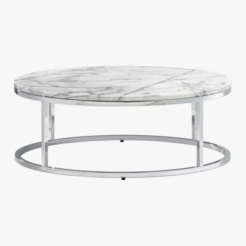 Smart Round Marble Top Coffee Table 5 Smart Round Marble Top Coffee Table - Image 3