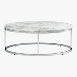 Smart Round Marble Top Coffee Table 11 Smart Round Marble Top Coffee Table -marin sHOP SmartMarbleRndCoffeTblS9