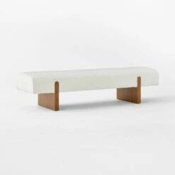Socca White Boucle Upholstered Bench 67'' 9 Socca White Boucle Upholstered Bench 67'' -marin sHOP SoccaBoucleBench67in3QSSS23