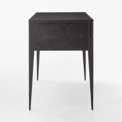 Spillo 2-Drawer Black Burl Wood Desk -marin sHOP SpilloBurlWoodDeskSDSSF22