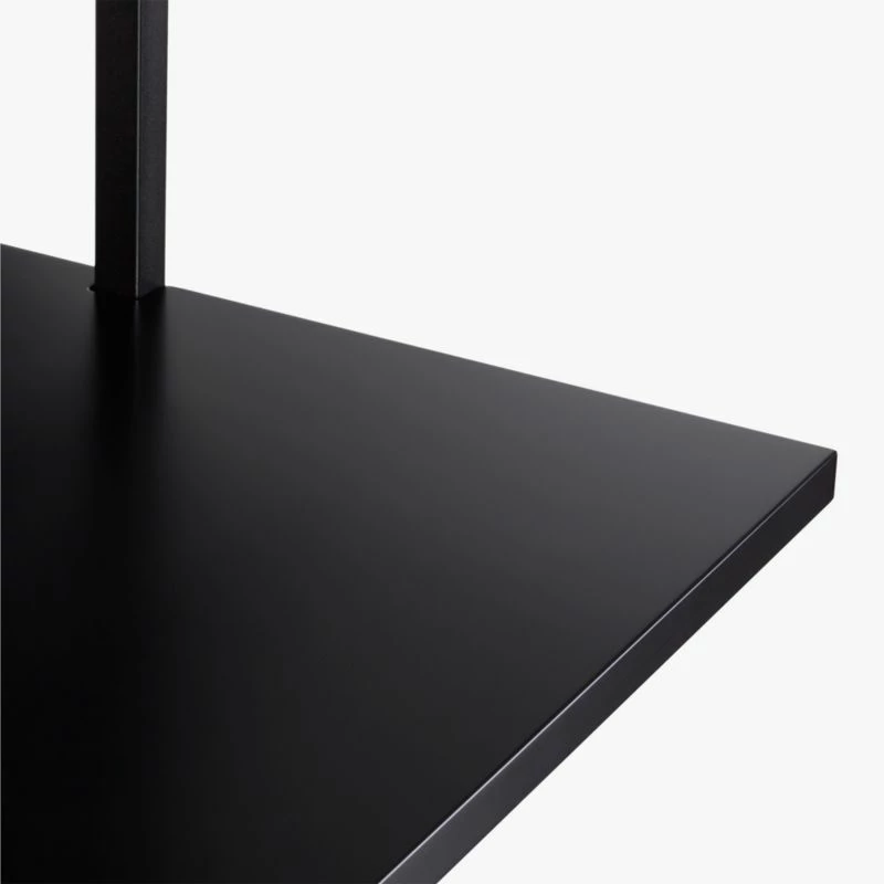 Stairway Black Wall Mount Desk With Shelf 72.5'' 7 Stairway Black Wall Mount Desk With Shelf 72.5'' - Image 5