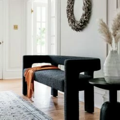 Stature Black Boucle Bench -marin sHOP StatureBenchBlackOC20 1x1