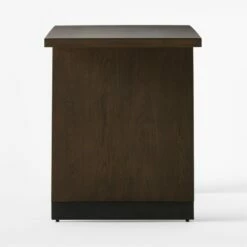 Stilt 2-Drawer Fumed Oak Wood Desk 13 Stilt 2-Drawer Fumed Oak Wood Desk -marin sHOP StiltFumedOakDeskSDSSF22