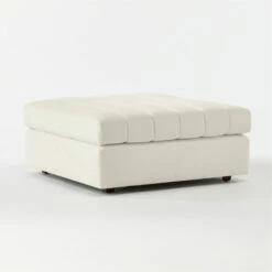 Stitch Fabric Ottoman 11 Stitch Fabric Ottoman -marin sHOP StitchOttomanNatural3QF20