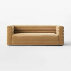 Strato 80" Camel Velvet Sofa 10 Strato 80" Camel Velvet Sofa -marin sHOP Strato80inCamelVlvtSofaSOSSF22