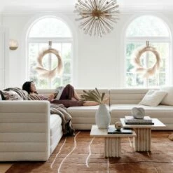 Ray Quartz Pendant Light -marin sHOP StratoBoucle4PieceSectionalOC20 1x1A