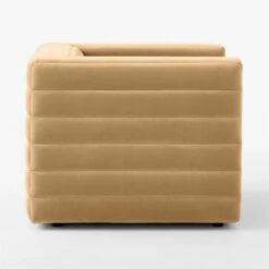 Strato Camel Brown Velvet Accent Chair -marin sHOP StratoCamelVelvetChairSDSSF23