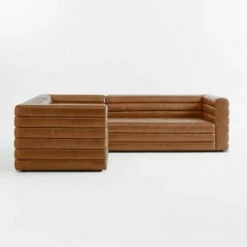 Strato 3-Piece L-Shaped Brown Leather Sectional Sofa 10 Strato 3-Piece L-Shaped Brown Leather Sectional Sofa -marin sHOP StratoLthr3pcSectSDSSF21