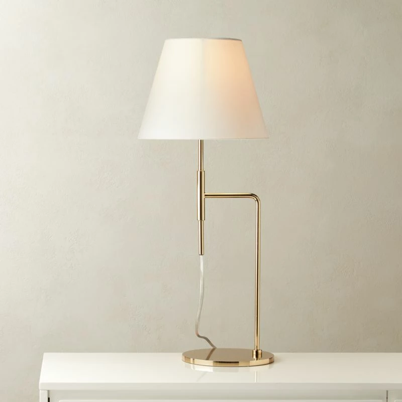 Suki Polished Brass Table Lamp 4 Suki Polished Brass Table Lamp - Image 2