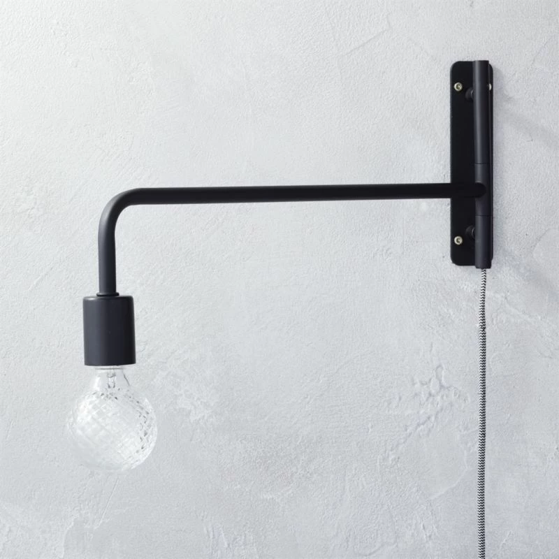 Swing Arm Black Wall Sconce 3 Swing Arm Black Wall Sconce