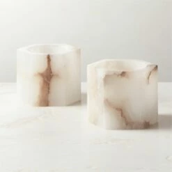 Talia Alabaster Tealight Candle Holder -marin sHOP TaliaAlbstrTealightHldrAV3SHS23