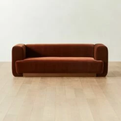 Terrain Bronze Brown Velvet Sofa