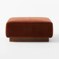 Terrain Bronze Brown Velvet Ottoman -marin sHOP TerrainVlvtOttomanSOSSS23