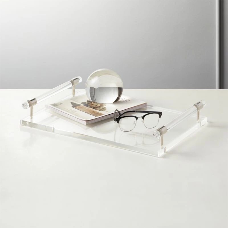 Theron Clear Acrylic Tray 4 Theron Clear Acrylic Tray - Image 2