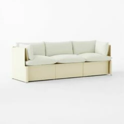 Tol 3-Piece Ivory Boucle Sectional Sofa -marin sHOP Tol3PcIvoryBoucleSect3QSSF23