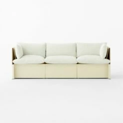Tol 3-Piece Ivory Boucle Sectional Sofa -marin sHOP Tol3PcIvoryBoucleSectSOSSF23