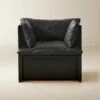 Tol Black Leather Chair -marin sHOP TolBlackLeatherChairSHF23
