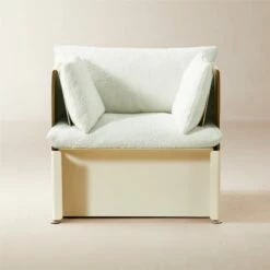 Tol Ivory Boucle Chair