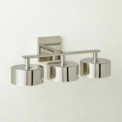 Trada 3-Bulb Polished Nickel Wall Sconce Light