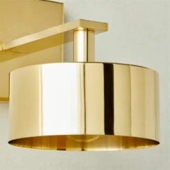 Trada Polished Brass Wall Sconce Light -marin sHOP TradaPlhdBrsWallSconceAVSHF23