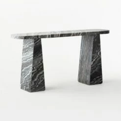 Tria Grey Marble Console Table -marin sHOP TriaGryMarbleConsoleTable3QSSS21