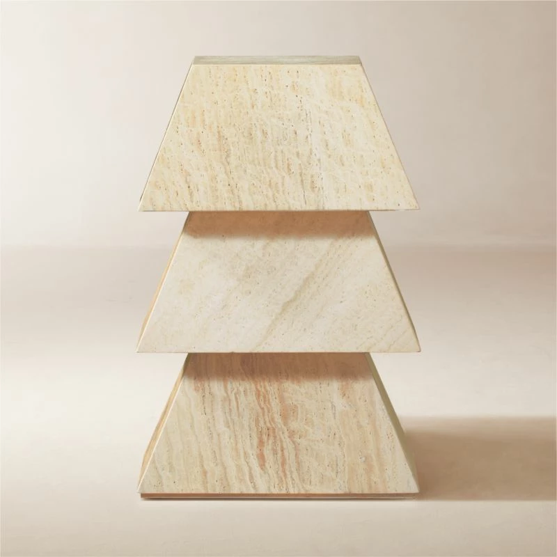 Tukul White Travertine Pedestal Table 3 Tukul White Travertine Pedestal Table