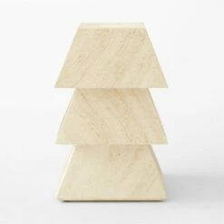 Tukul White Travertine Pedestal Table 11 Tukul White Travertine Pedestal Table -marin sHOP TukulSmallPedestalSOSSF23