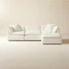 Turn 4-Piece Off-White Performance Velvet Sectional Sofa 1 Turn 4-Piece Off-White Performance Velvet Sectional Sofa -marin sHOP Turn4PcCreamSectSHS23
