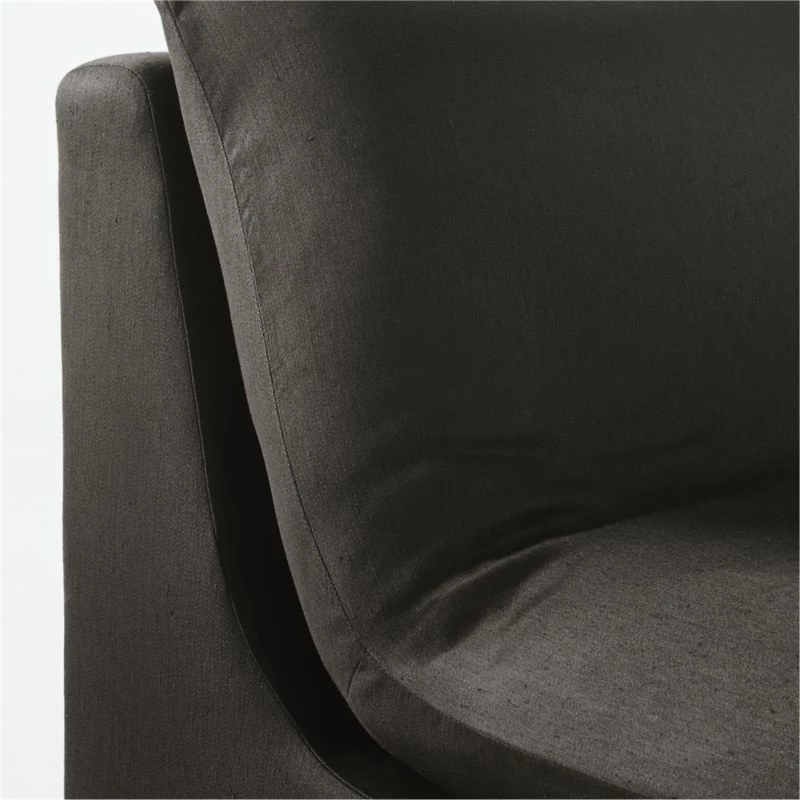 Turn 4-Piece L-Shaped Charcoal Black Sectional Sofa 8 Turn 4-Piece L-Shaped Charcoal Black Sectional Sofa - Image 6