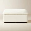 Turn Off-White Performance Velvet Ottoman 1 Turn Off-White Performance Velvet Ottoman -marin sHOP TurnCreamOttomanSHS23
