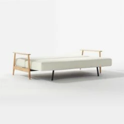 Una Ivory Boucle Sleeper Sofa -marin sHOP UnaSofaBoucleOffWhite3QAVF20