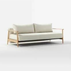 Una Ivory Boucle Sleeper Sofa -marin sHOP UnaSofaBoucleOffWhite3QF20