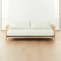 Una Ivory Boucle Sleeper Sofa