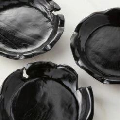 Valara Lacquered Black Teak Wood Decorative Bowl -marin sHOP ValaraBlackLcqrdTeakBowlAV2SHF23
